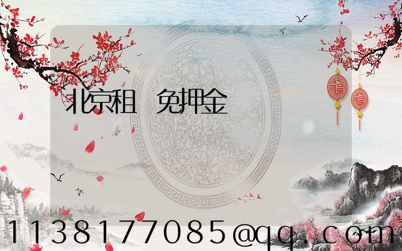 北京租車免押金