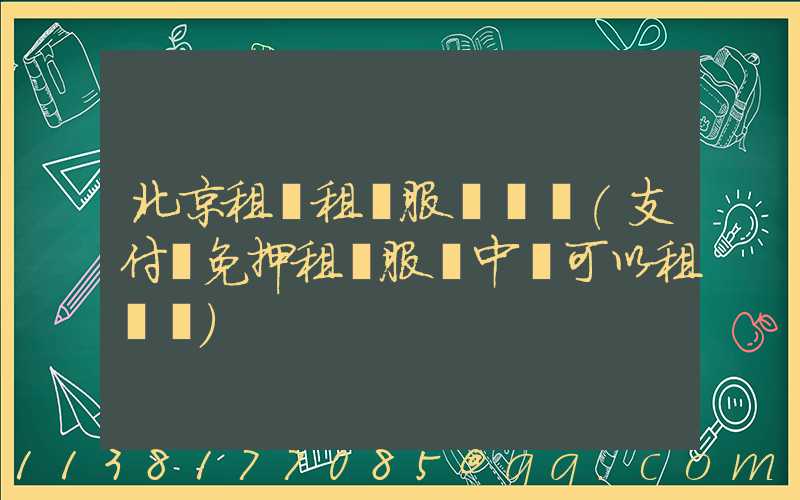 北京租車租車服務電話(支付寶免押租車服務中還可以租車嗎)