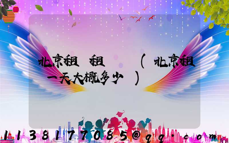 北京租車租車選擇(北京租車一天大概多少錢)