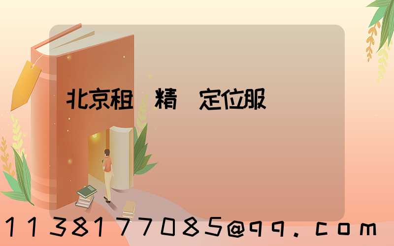 北京租車精準定位服務