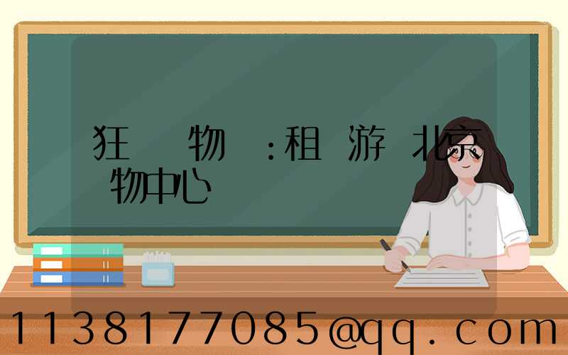 狂歡購物樂：租車游覽北京購物中心